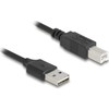 Kabelis USB Delock USB-A - USB-A 0.8 m Juodas (90130)