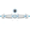 Delock Łącznik kablowy RJ45 Lizdas do RJ45 Lizdas Cat.6A su M23.5 x 1,5 mm Gwint IP68 pyło- i neperšlampamas balta (90661)