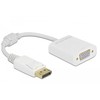 Adapteris AV Delock DELOCK Adapteris DisplayPort 1.2 Stecker zu VGA Buchse baltas