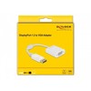 Adapteris AV Delock DELOCK Adapteris DisplayPort 1.2 Stecker zu VGA Buchse baltas