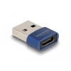 Delock Adapteris USB 2.0, USB Typ-A vyrams do USB Type-C żeńskie, mėlyna