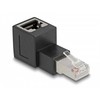„Delock“ adapteris, RJ45 jungtis į RJ45 jungtį, Cat.6A, 90° pakreiptas į viršų