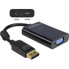 Delock Adapteris Displayport 1.1 vyriškas > VGA lizdas + garsas + maitinimas