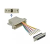 Delock D-Sub 25 kontaktų lizdas į RJ45 lizdą montavimo komplektas juodos spalvos