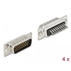 Delock D-Sub HD 26 Pin wtyk metal wersja lutowana 4 vnt
