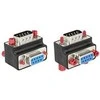 Delock DB- 9 - DB- 9, Juoda (65595)
