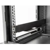 Delock DeLOCK 19 mounting rail, length adjustable 368 - 600 mm for network cabinet, mounting rails (juodas, 2 pieces, 1 height unit)