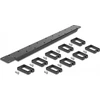 Delock DeLOCK 66850, Cable management panel, Juodas, Metal, Plastic, 1U, China, 48.3 cm (19")