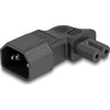 Delock DeLOCK 80473 mova / adapteris IEC 60320 C14 IEC 60320 C7 Juoda