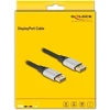Delock DeLOCK DisplayPort kabelis 16K 60 Hz 1 m sidabrinė metal
