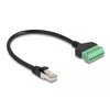 Delock DELOCK RJ45 Kabelis Cat.6 St > Terminalblock Adapteris 30cm 2tlg
