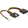 Delock DELOCK maitinimo kabelis SATA 15Pin Bu > Molex 4Pin St + 4Pin Bu