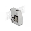Delock DeLOCK Przejściówka na szynę DIN su modułem Keystone RJ45 żeński do żeńskiego RJ45, Cat.6A