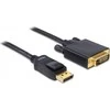 Delock kabelis Displayport 1.1 vyriškas > DVI 24+1 vyriškas pasyvus 3 m juodas