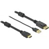 DELOCK HDMI M DisplayPort M 4K laidas 10m maitinamas USB AM juodas