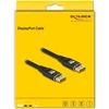 Delock DELOCK DisplayPort Kabelis 8K 60Hz 3m juodas Metall