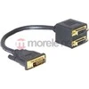„Delock“ adapteris DVI 25 kištukinis ir 2 x DVI 25 lizdas