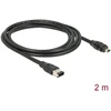Delock Fejerverkai 6-pin - Fejerverkai 4-pin, 2m, Juoda (82577)