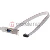 DELOCK Slotblech - Seriell 1xPort žemo profilio kabelis apytiksl. 40 cm