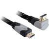 Delock kabelis HDMI A kištukas > HDMI A kištukas kampinis 4K 1 m
