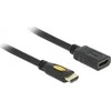 DELOCK ilginimo kabelis didelės spartos HDMI su eternetu – HDMI A kištukas > HDMI A moteriškas 1m