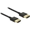 DELOCK kabelis didelės spartos HDMI su eternetu – HDMI-A kištukas > HDMI-A vyriškas 3D 4K 3 m Active Slim Premium