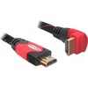 Delock kabelis HDMI A kištukas > HDMI A kištukas kampinis 4K 2 m