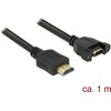 Delock Delock HDMI – HDMI kabelis 1m juodas (85102)