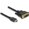 DELOCK Cable DVI 18+1 male > HDMI-A male 2 m juodas