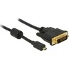Delock Cable Micro HDMI D kištukas > DVI 24+1 kištukas 1 m