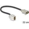 Modulis keystone HDMI na kablu 22cm Delock