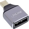 AV adapteris Delock „InLine® DisplayPort 1.4“ adapteris, „DisplayPort“ lizdas / „Mini DisplayPort“ kištukas