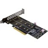 Delock „InLine® PCIe“ kortelė su 2 vidinėmis NVMe M.2 M rakto jungtimis – bifurkacija, PCIe x8