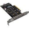 Delock „InLine® PCIe“ kortelė su 2 vidinėmis NVMe M.2 M rakto jungtimis – bifurkacija, PCIe x8