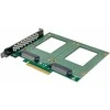 Delock „InLine® PCIe“ plokštė su 2 vidiniais U.2 NVMe SFF-8639 – dvišakis, PCIe x8, platus