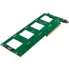 Delock „InLine® PCIe“ plokštė su 4 vidinėmis U.2 NVMe SFF-8639 jungtimis – dvišakis pajungimas, PCIe x16