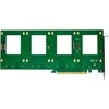 Delock „InLine® PCIe“ plokštė su 4 vidinėmis U.2 NVMe SFF-8639 jungtimis – dvišakis pajungimas, PCIe x16