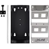 Delock InLine® 4 prievadų Cat.6A skirstytuvas sienai/kolonai, įskaitant Keystone modulius