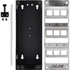 Delock InLine® 9 prievadų Cat.6A skirstytuvas sieninis/bėgiui su Keystone moduliais