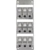 Delock InLine® 9 prievadų Cat.6A skirstytuvas sieninis/bėgiui su Keystone moduliais