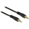 Kabelis Delock Jack 3.5mm - Jack 3.5mm 2.5m juoda (84001)