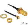 Delock antenos kabelio SMA lizdas, skirtas montuoti > Suderinamas su MHF /U.FL-LP-068