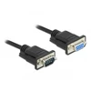 Delock Seriell Kabelis RS-232 Sub-D9 Stecker zu Buchse mit 3 m