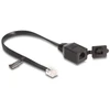 Delock Kabelis RJ12 kištukas į RJ12 lizdas su dangteliu 20 cm juoda (88009)