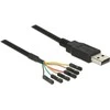 Delock Cable USB kištukas > TTL 6 kontaktų antraštė, viena 1,8 m (3,3 V)