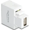 Delock Keystone Modulis su gniazdem USB Typ-A 5 W balta