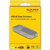 Kieszeń Delock DELOCK M.2 NVMe SSD Gehäuse USB 40 Gbps - werkzeugfrei