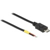 Delock kabelis USB 2.0 Micro-B kištukas > 2 x atviri kabelio galai 10 cm Raspberry Pi