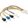 Delock Molex - 2-pin x4, 0.2m, Multicolor (85516)