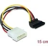Delock Molex – SATA, 0,15 m, daugiaspalvis (60101)
